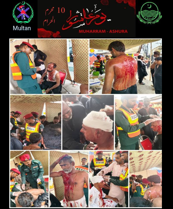 یومِ عاشور،ریسکیو 1122 ملتان ہائی الرٹ، ضلع بھر میں 600 اہلکار اور ایمرجنسی وسائل تعینات