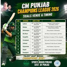 Chief Minister Punjab Champions Cricket League 2026