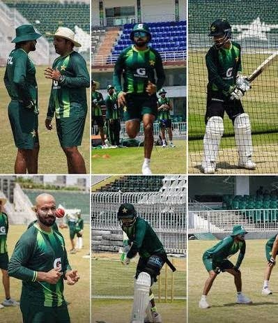 The pre-series training camp for the Pakistan Test team