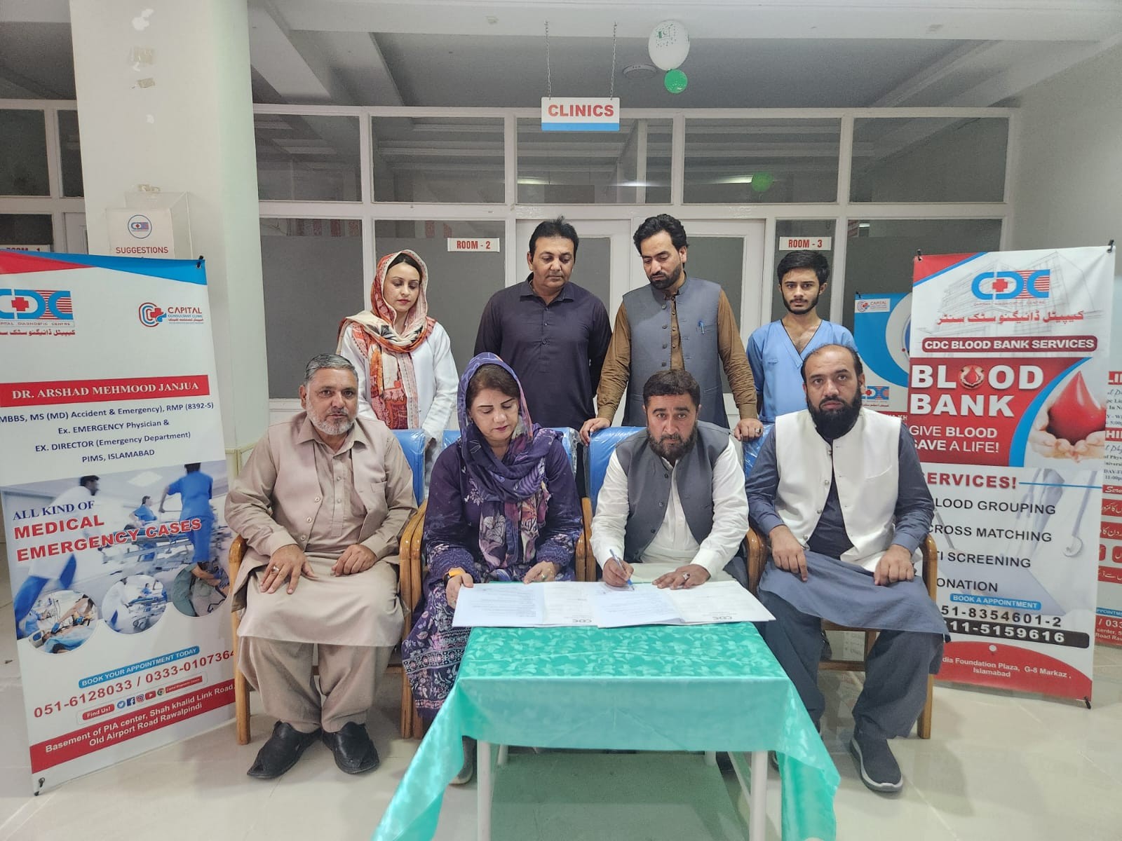 گلیات بکوٹ پریس کلب اور کیپٹل ڈائیگنوسٹک سینٹر کے مابین طبی سہولیات فراہمی کا معاہدہ طے