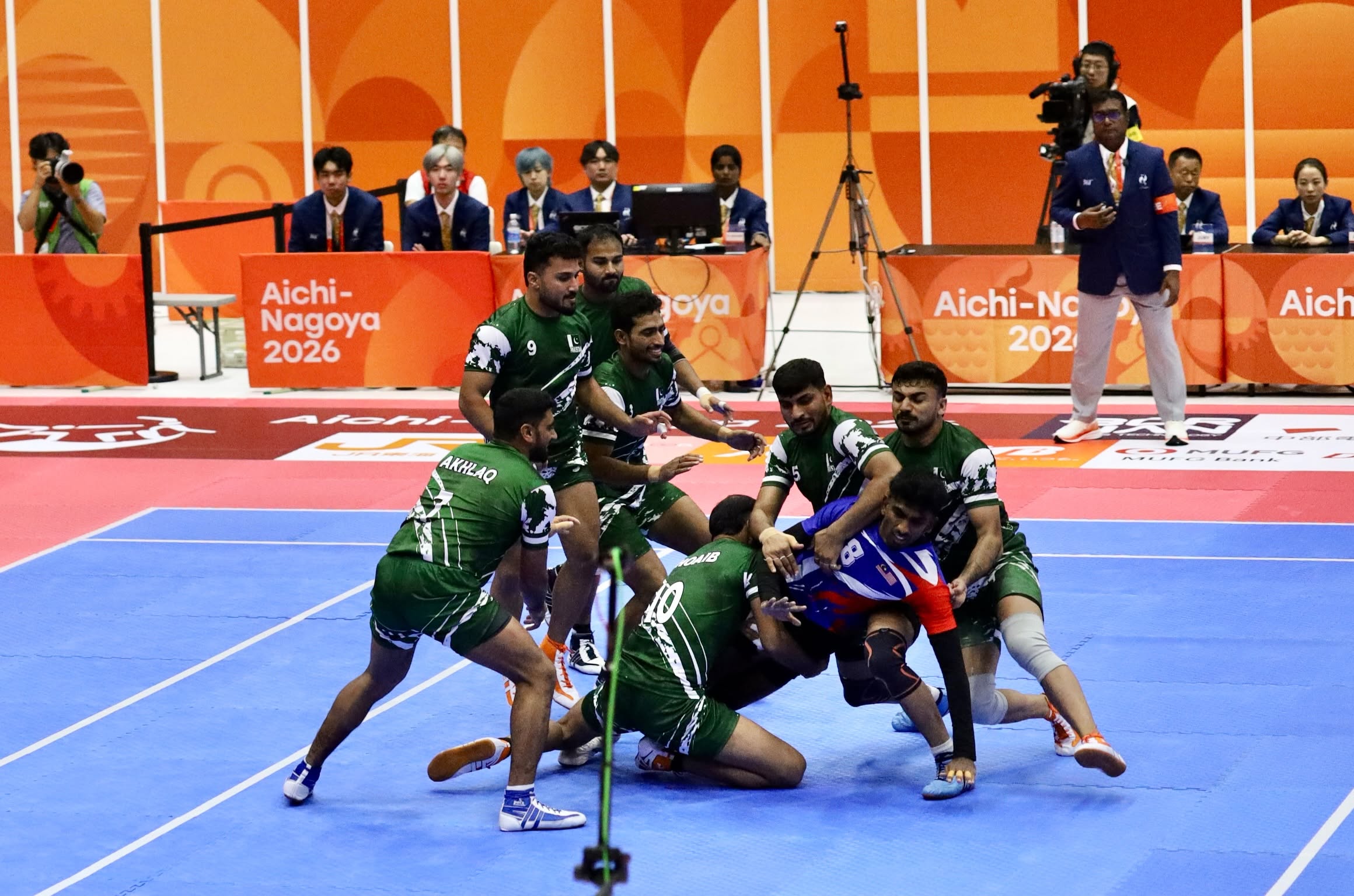 ایشین گیمز کبڈی میچ،پاکستان نے ملائیشیا کو65-22 کے واضح فرق سے شکست دے دی
