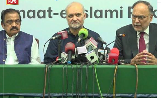 حکومت جماعت اسلامی کی تجاویز سننے کو تیار ہے،جلد اس پرمذاکرات کا آغاز کیا جائے گا،وفاقی وزراء کی حافظ نعیم الرحمن کے ہمراہ پریس کانفرنس