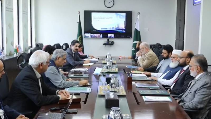 وفاقی وزراء علی پرویز ملک، اعظم نذیر تارڑ اور وزیر مملکت برائے خزانہ بلال اظہر کیانی سے جماعت اسلامی کے وفد کی لیاقت بلوچ کی قیادت میں ملاقات