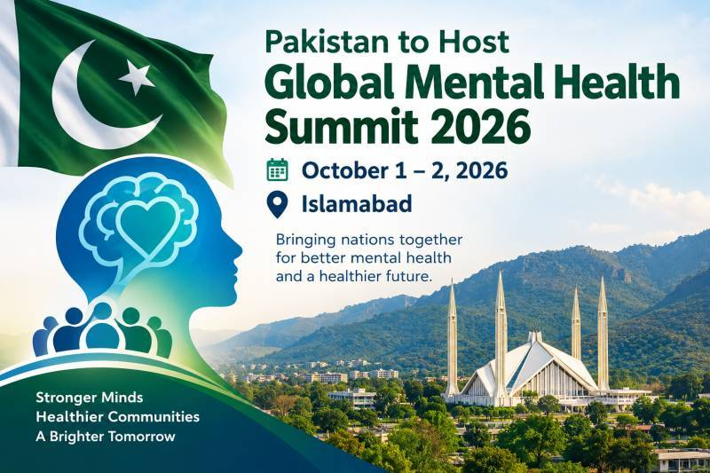 پاکستان گلوبل مینٹل ہیلتھ سمٹ 2026 کا آغاز جمعرات سے اسلام آباد میں ہوگا
