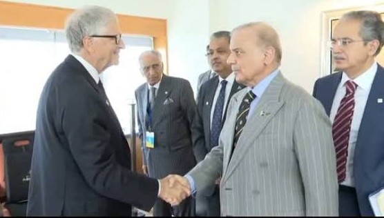 وزیراعظم شہباز شریف سے بل گیٹس کی ملاقات
