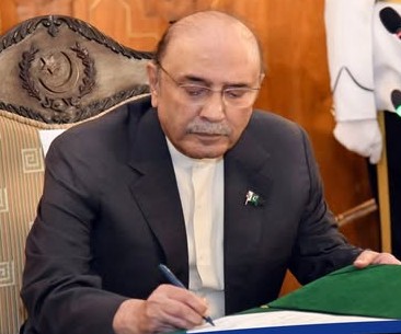 صدر مملکت آصف علی زرداری