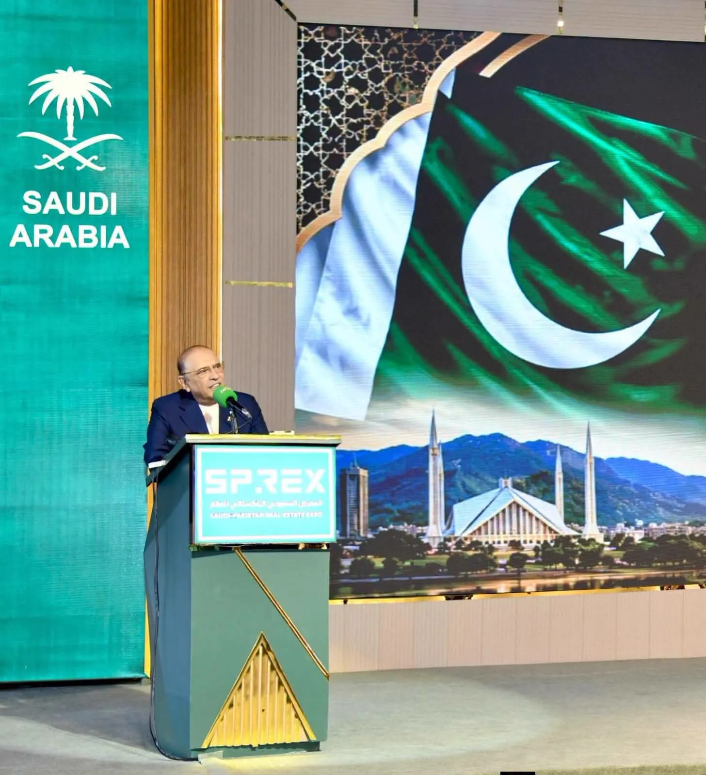 صدر مملکت آصف علی زرداری کا سعودی پاکستان رئیل اسٹیٹ ایکسپو کا دورہ، پاکستان سعودی عرب تعلقات کو مضبوط اقتصادی شراکت داری ، سرمایہ کاری اور کاروباری مواقع میں تبدیل کرنے پر زور