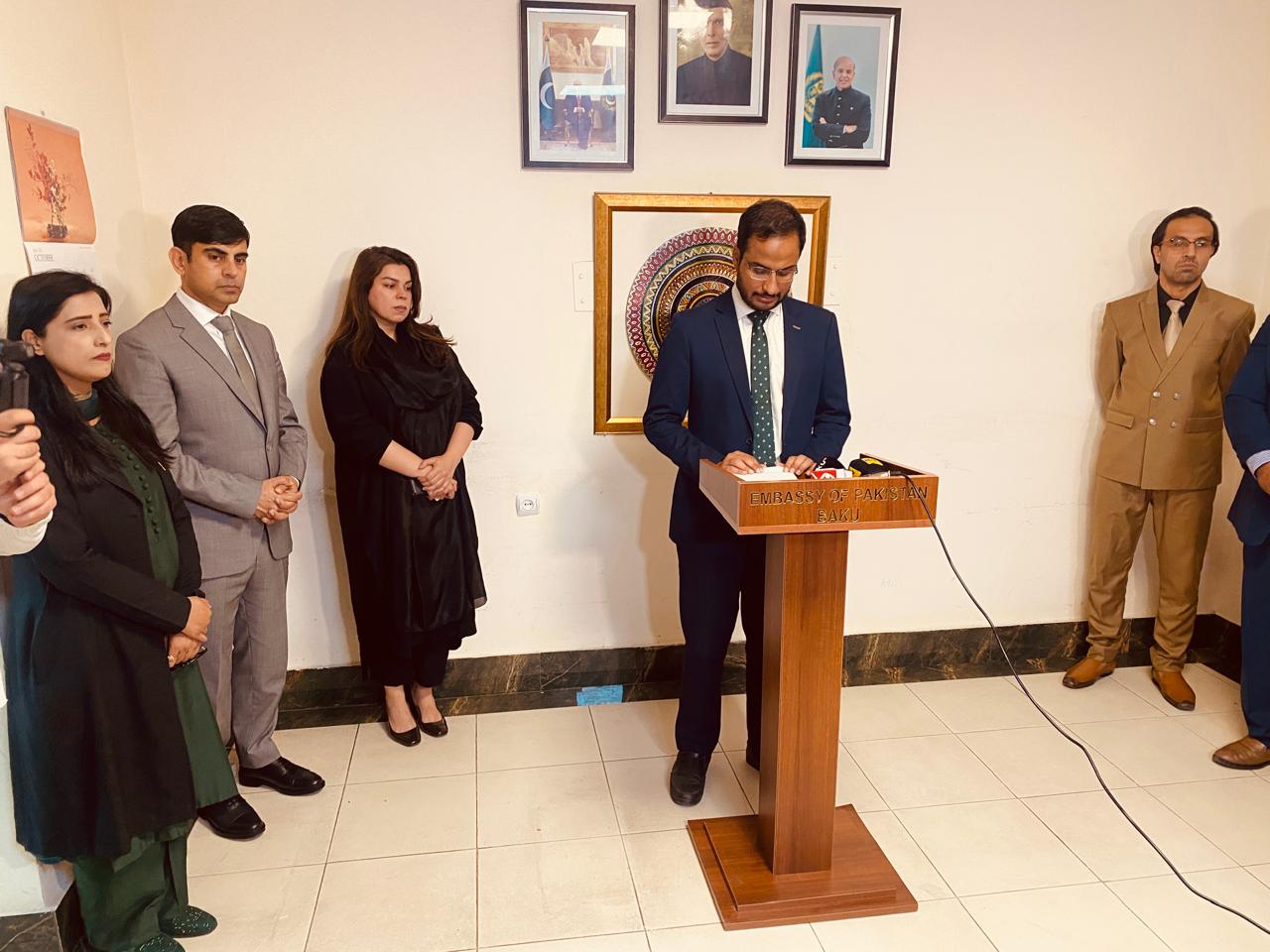 باکو میں یومِ سیاہ کشمیر کی تقریب، پاکستان کا کشمیری عوام کے حقِ خودارادیت کی حمایت کا اعادہ