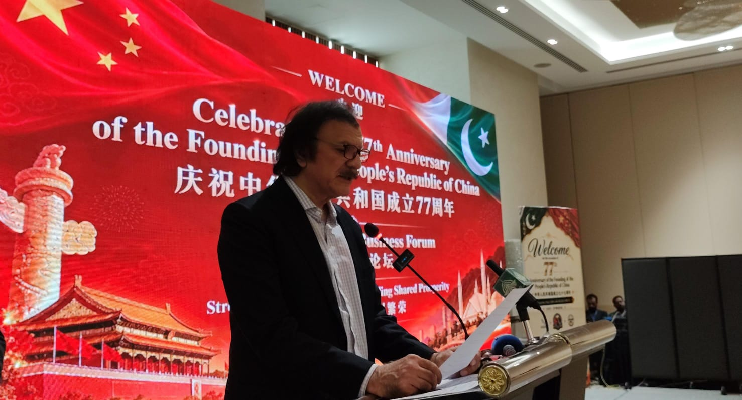 ہارون اختر خان کی چین کے قومی دن پر چینی حکومت اور عوام کو مبارکباد، صنعتی تعاون اور مشترکہ سرمایہ کاری کے فروغ پر زور
