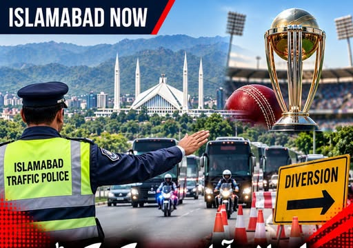 کرکٹ ٹیموں کی آمد و رفت، اسلام آباد ٹریفک پولیس کا اسلام آباد ایکسپریس وے اور سری نگر ہائی وے پر ٹریفک کے متبادل راستوں کا اعلان