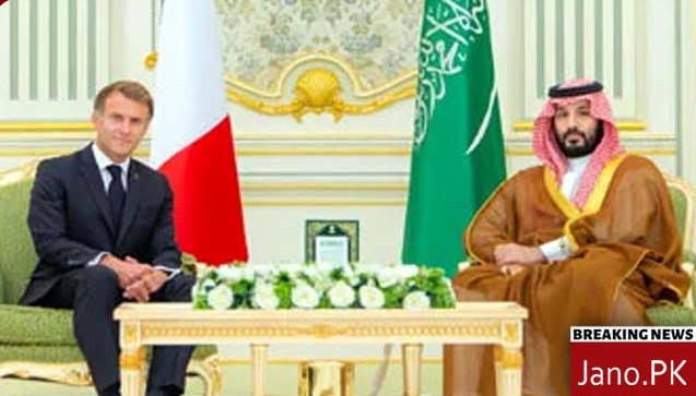 سعودی ولی عہد سے فرانس کے صدر کی ملاقات