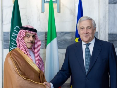 Saudi Foreign Minister meets Italian counterpart; emphasizes support for the two-state solution for Palestine