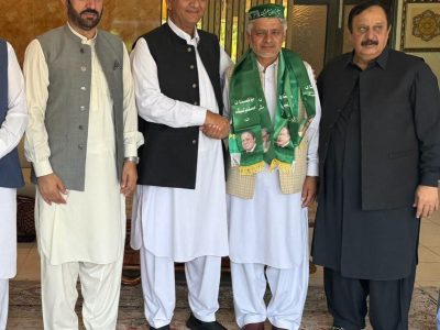 وفاقی وزیر امور کشمیر انجینئر امیر مقام سے سابق رکن قانون ساز اسمبلی چوہدری شہزاد کی ملاقات، پاکستان مسلم لیگ (ن) میں شمولیت کا اعلان