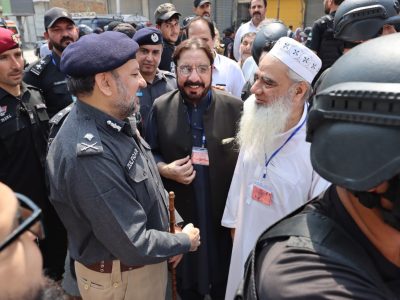 آئی جی خیبر پختونخوا ذوالفقار حمید کا پشاور کینٹ کا دورہ، نویں محرم الحرام کے جلوسوں کے سکیورٹی انتظامات کا جائزہ