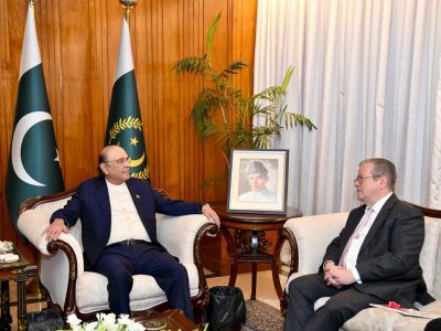 صدر آصف علی زرداری سے لبنا نی وزیر داخلہ احمد الحجار کی ملاقات، سکیورٹی اور قانون کے نفاذ کے شعبوں میں دونوں ممالک کے مابین تعاون کو مضبوط بنانے پر زور