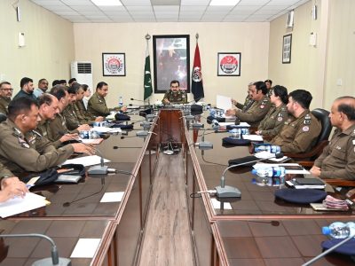 ڈی آئی جی حسن مشتاق سکھیرا کا سی پی او راولپنڈی کا عہدہ سنبھالنے کے بعد پولیس افسران کے ساتھ تعارفی اجلاس