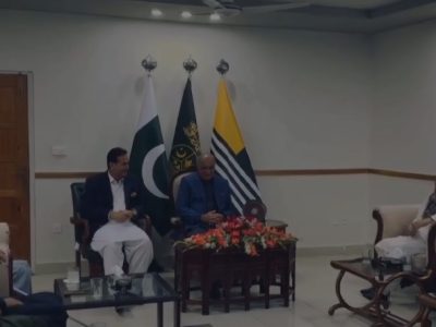 صدر آزاد کشمیر ڈاکٹر محمدنجیب خان سے حریت کانفرنس کےوفد کی ملاقات، مقبوضہ کشمیر کی تازہ صورتحال سمیت مختلف امور پرتفصیلی تبادلہ خیال