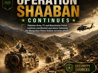 Pakistan Army, FC Balochistan and Police launch joint “Operation Shaaban”