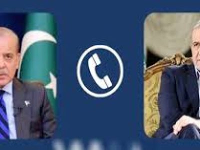 Iranian President Dr. Masoud Peshkeshian telephoned Prime Minister Shehbaz Sharif