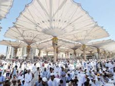 Pilgrims in Madinah