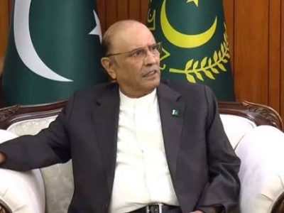 President of the State Asif Ali Zardari