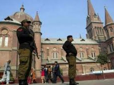 Punjab Police remained on high alert on Sunday for special services in churches across the province including Lahore.