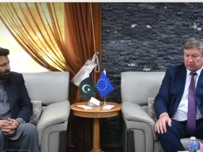 وزیراعلیٰ گلگت بلتستان سے یورپی یونین کے سفیر کی ملاقات، موسمیاتی تبدیلی، توانائی اور ترقیاتی منصوبوں پر تبادلہ خیال