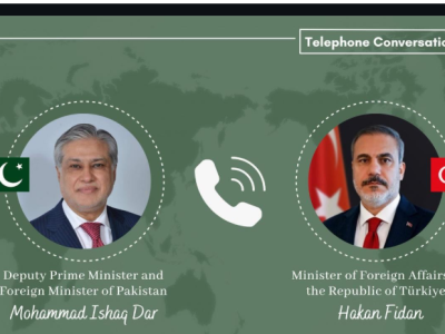 نائب وزیراعظم کا ترک وزیر خارجہ سے ٹیلیفونک رابطہ، علاقائی اور باہمی دلچسپی کے امور پر تبادلہ خیال