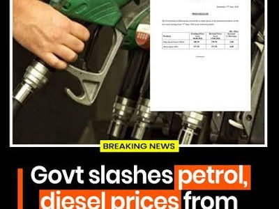 The federal government has announced a reduction in the prices of petroleum products for the next week starting June 13.