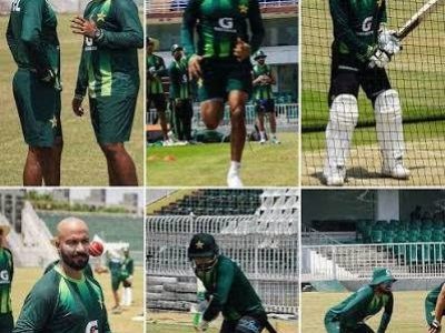 The pre-series training camp for the Pakistan Test team