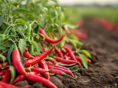 ai-generated-red-chili-pepper-agriculture-harvesting-photo