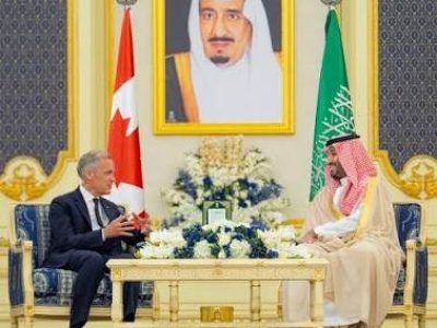 سعودی ولی عہد سے کینیڈا کے وزیراعظم کی ملاقات ،باہمی تعلقات اور مختلف شعبوں میں تعاون کے فروغ بارے امکانات کا جائزہ لیا