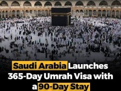 سعودی عرب کا ملٹی پل عمرہ ویزہ متعارف ، یہ 365 دن کے لیے ہوگا ،قیام کی انتہائی حد 90 روز مقرر