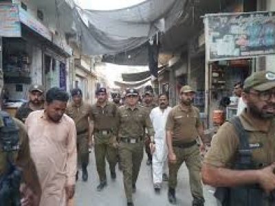 چیچہ وطنی، ڈی پی او ساہیوال کا علاقہ تھانہ سٹی میں محرم الحرام کے جلوس کے روٹ کا دورہ