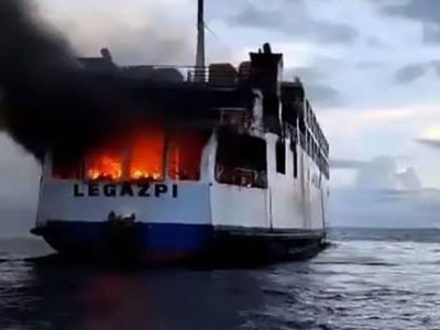 Ship fire