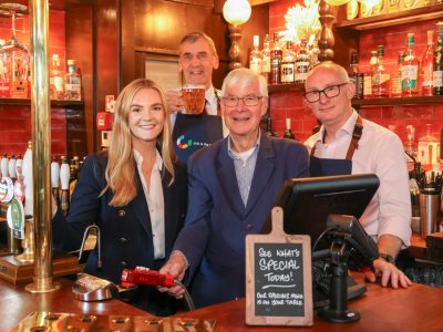 26/09/01. Minister of State (Minister for the Future of Work) Kate Deardon MP visits the Two Chairman pub in Westminster, London, United Kingdom, as part of the Hospitality Fund Announcement. Picture by Matt Writtle / BIST