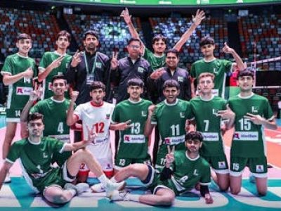 پاکستان نے اے وی سی بوائز انڈر18 والی بال چیمپئن شپ2026